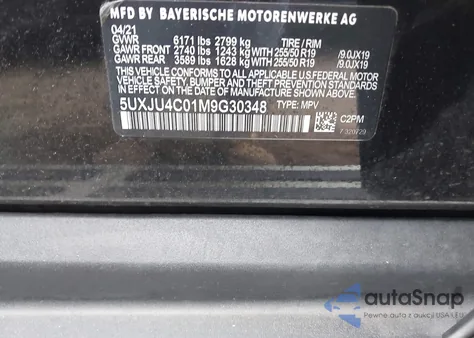 2019 BMW X5 xDrive40I from USA, damaged, VIN 5UXCR6C51KLL23230